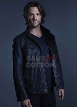 Supernatural Jared Padalecki Black Leather Jacket